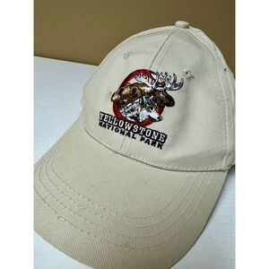 Yellowstone National Park Moose Embroidered Baseball Cap Hat Outdoor Adventure